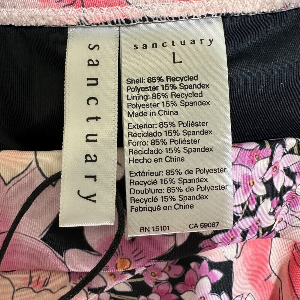 Sanctuary Womens Size L Floral Petal Pusher Banded High Leg Rise Swim Bottom NWT - Picture 6 of 6